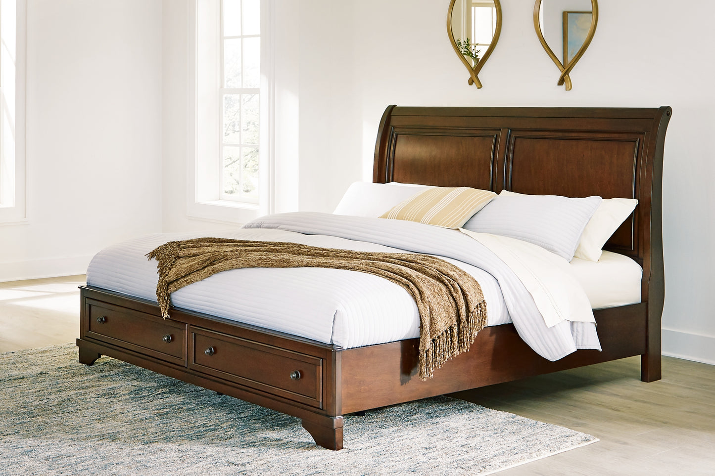 Trellington King Sleigh Storage Bed