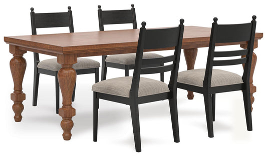 Chadworth Dining Table and 4 Chairs