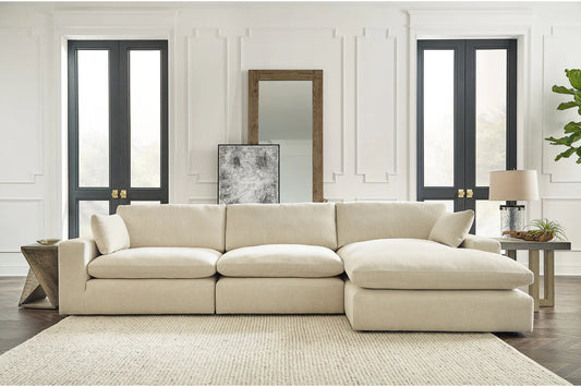 Elyza 3-Piece Sectional with Chaise - Right Arm Facing