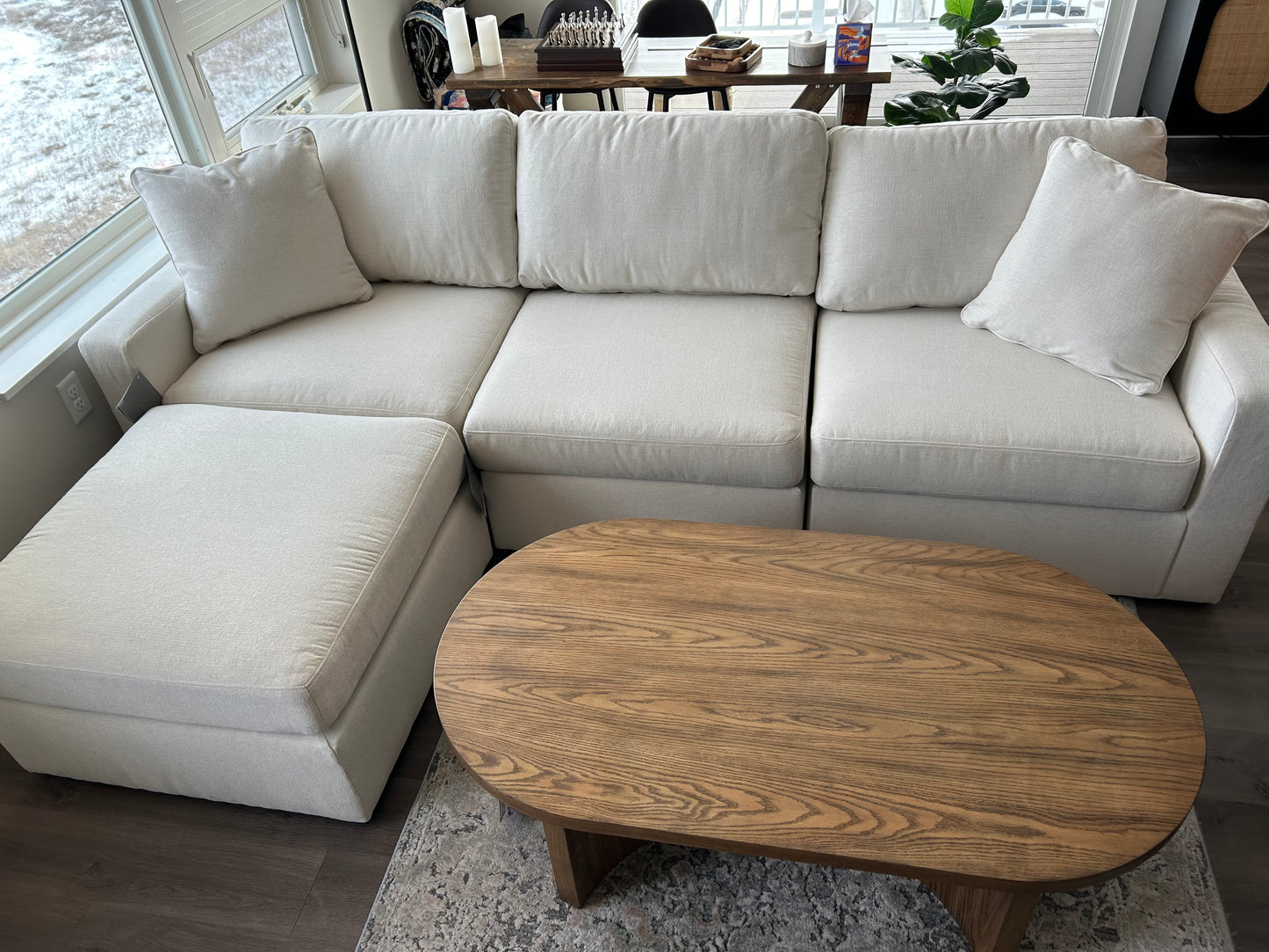 Modmax 4-Piece Sectional w/ Ottoman