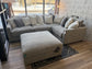 Aslan Court 4-Piece Sectional + Storage Ottoman