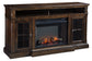 Roddinton XL TV Stand w/Fireplace Option