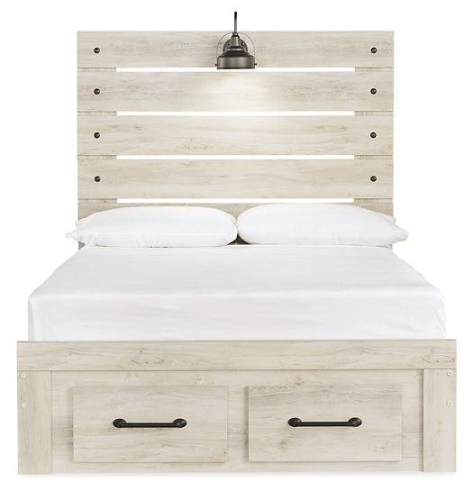 Cambeck  Panel Bed With 2 Storage Drawers