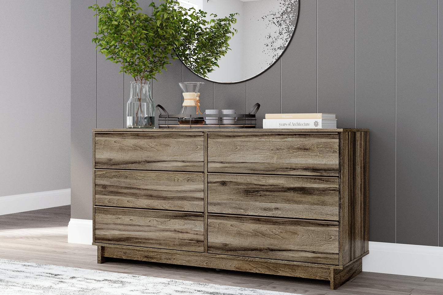 Shallifer Six Drawer Dresser