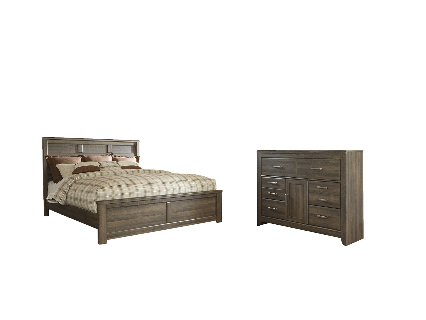 Juararo California King Panel Bed with Dresser