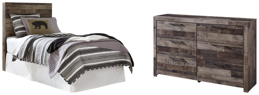 Derekson Twin Panel Headboard with Dresser