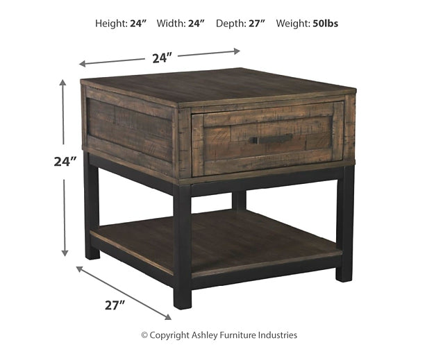 Johurst Coffee Table with 1 End Table