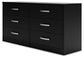 Finch Six Drawer Dresser