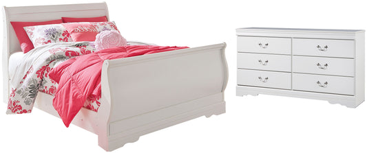 Anarasia Full Sleigh Bed with Dresser