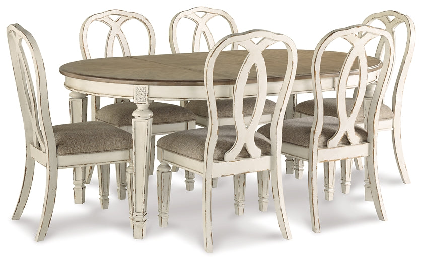 Realyn Dining Table and 6 Chairs