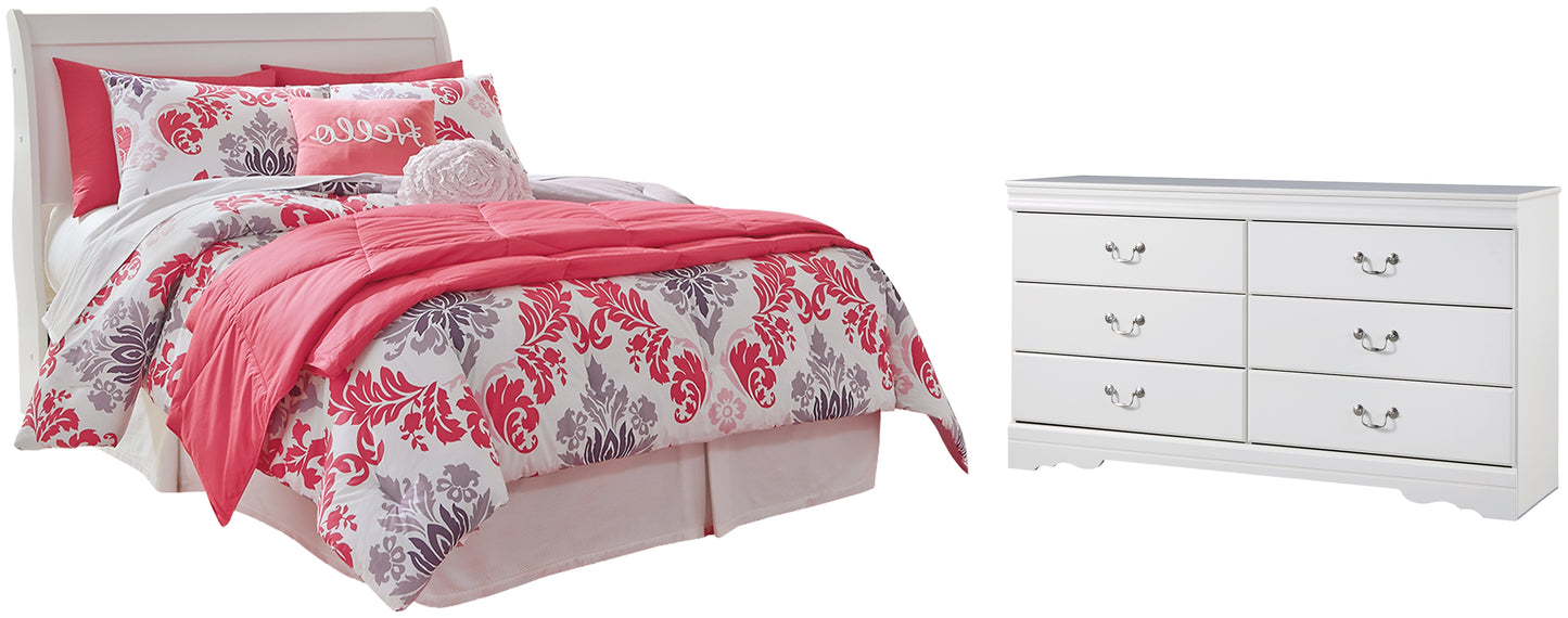 Anarasia Full Sleigh Headboard with Dresser