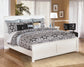 Bostwick Shoals King Panel Bed with Mirrored Dresser