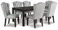 Jeanette Dining Table and 6 Chairs