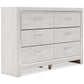 Altyra Queen Bookcase Headboard with Dresser