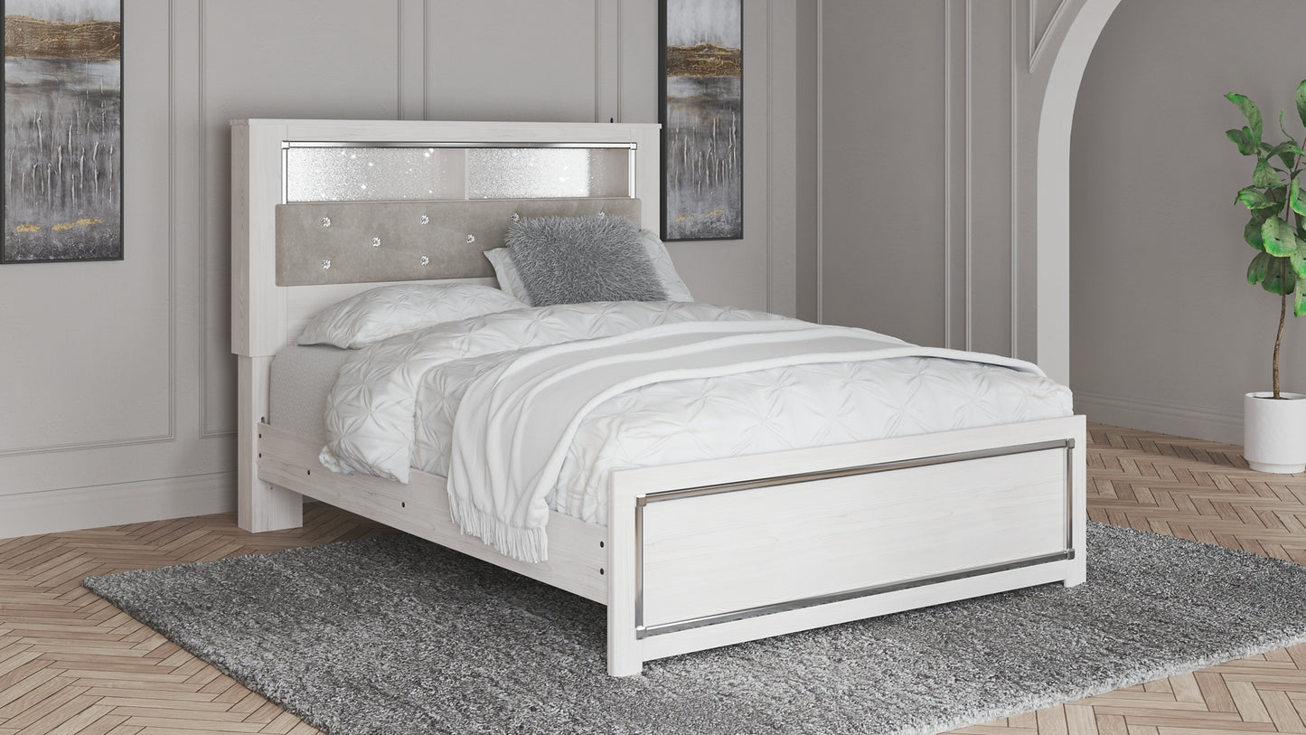 Altyra Queen Bookcase Headboard with Dresser