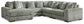 Lindyn 5-Piece Sectional with Ottoman