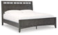 Montillan Queen Panel Bed with Mirrored Dresser