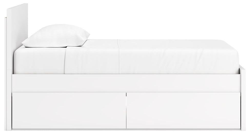 Onita  Panel Platform Bed With 1 Side Storage