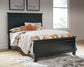 Lanolee Full Panel Bed with Mirrored Dresser and Chest