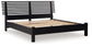 Danziar King Panel Bed with Mirrored Dresser, Chest and Nightstand