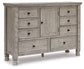 Harrastone Queen Panel Bed with Dresser