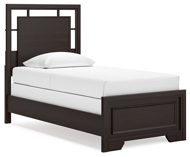 Covetown Twin Panel Bed with Dresser