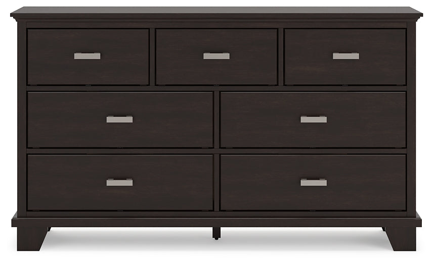 Covetown Twin Panel Bed with Dresser and Nightstand