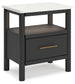 Cadmori Queen Upholstered Panel Bed with 2 Nightstands