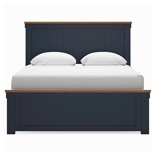 Landocken Queen Panel Bed with 2 Nightstands