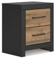 Vertani Twin Panel Bed with Nightstand