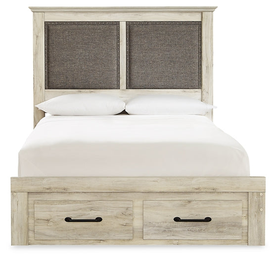 Cambeck Queen Upholstered Panel Storage Bed