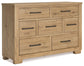 Galliden California King Panel Bed with Dresser