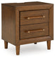 Lyncott Queen Upholstered Bed with Mirrored Dresser and Nightstand