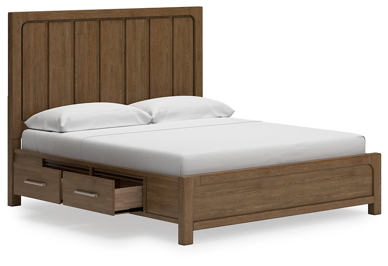 Cabalynn California King Panel Bed with Dresser, Chest and Nightstand