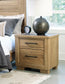 Galliden California King Panel Bed with Dresser and Nightstand