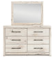 Lawroy Full Panel Bed with Mirrored Dresser