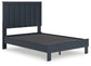 Simmenfort Full Panel Headboard with 2 Nightstands