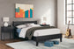 Socalle Full Panel Platform Bed with Dresser and 2 Nightstands