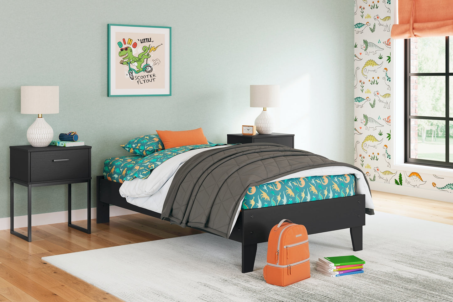 Socalle Twin Platform Bed with Dresser