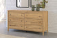 Bermacy Full Panel Headboard with Dresser, Chest and 2 Nightstands