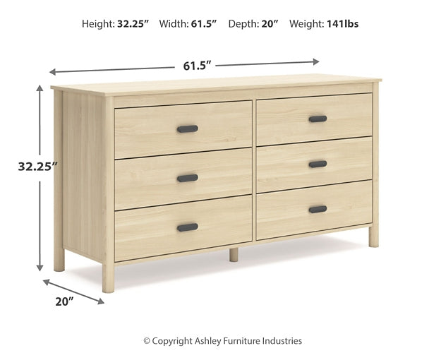 Cabinella Queen Platform Panel Bed with Dresser