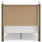 Mollviney Full Panel Headboard with Mirrored Dresser and Chest