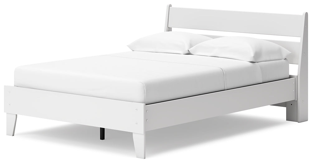 Socalle Full Panel Platform Bed with Dresser