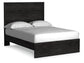 Belachime Full Panel Bed with Mirrored Dresser and 2 Nightstands