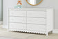 Hallityn Twin Panel Headboard with Dresser and Chest