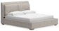 Cabalynn California King Upholstered Bed with Chest and 2 Nightstands