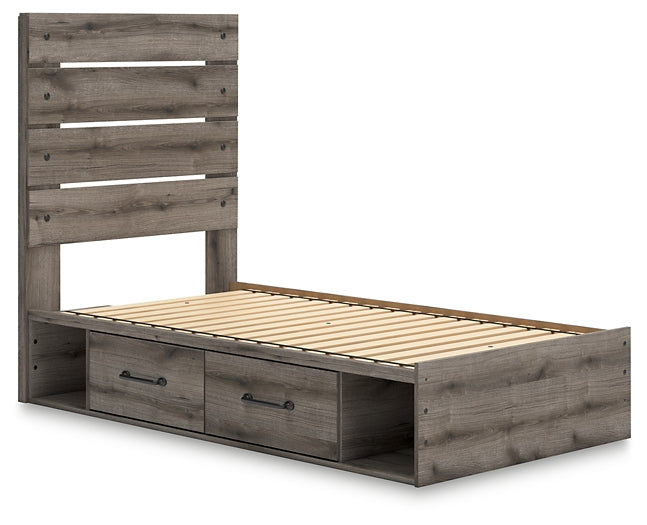 Graystorm  Panel Storage Bed