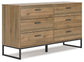 Deanlow Twin Platform Panel Bed with Dresser, Chest and Nightstand