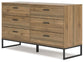 Deanlow Twin Platform Bed with Dresser, Chest and 2 Nightstands