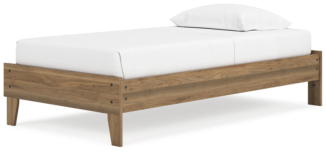 Deanlow Twin Platform Bed with Dresser and Chest